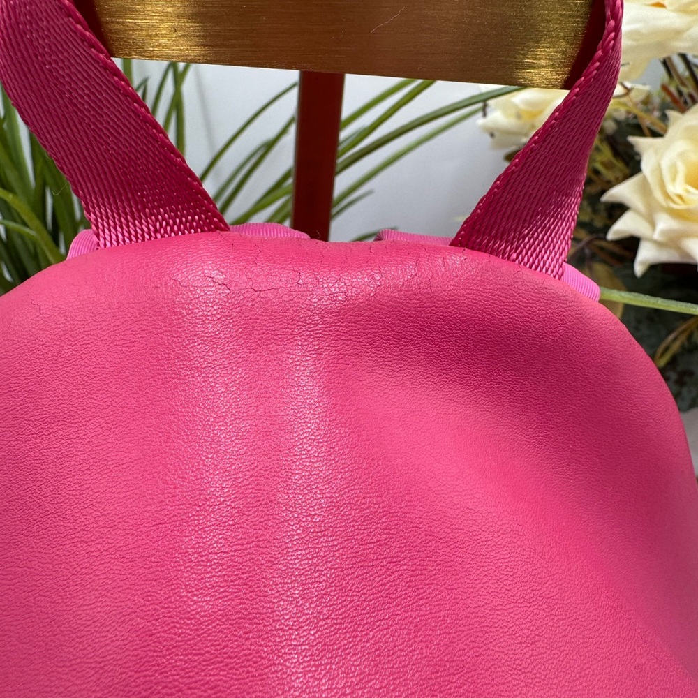 COACH Mini Charlie Backpack in Signature Canvas with Pink Leather - Picture 14 of 15